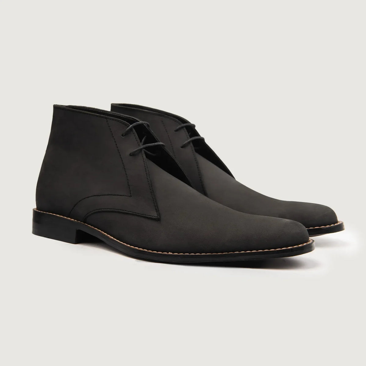 Corry Chukka Fekete Nubuck Bőrbakancsok Férfi For Men fekete valódi marhabőrből - Oldalnézet | Online vásárlás