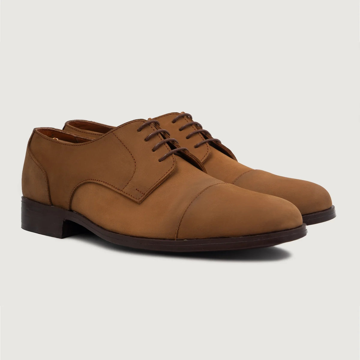Attorney Derby Barna Nubuck Bőrcipők Férfi For Men in Brown Full-Grain Leather - Oldalnézet | Online vásárlás