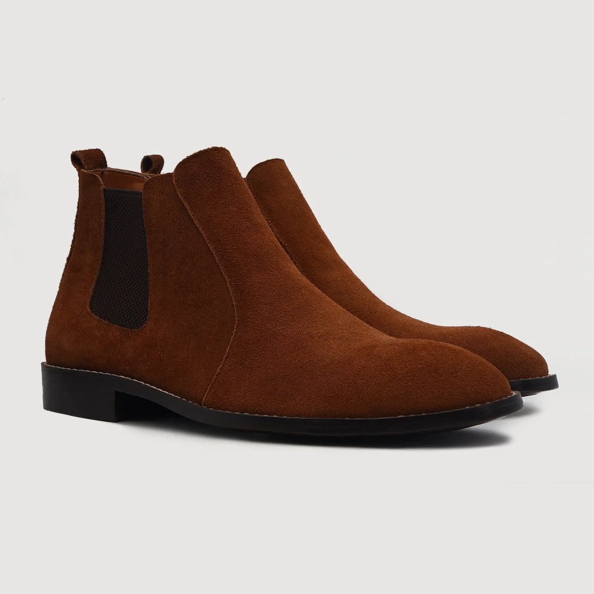 Clarkson Chelsea Barna Suede Bőrbakancsok Férfi For Men in Brown Goatskin Suede - Oldalnézet | Online vásárlás