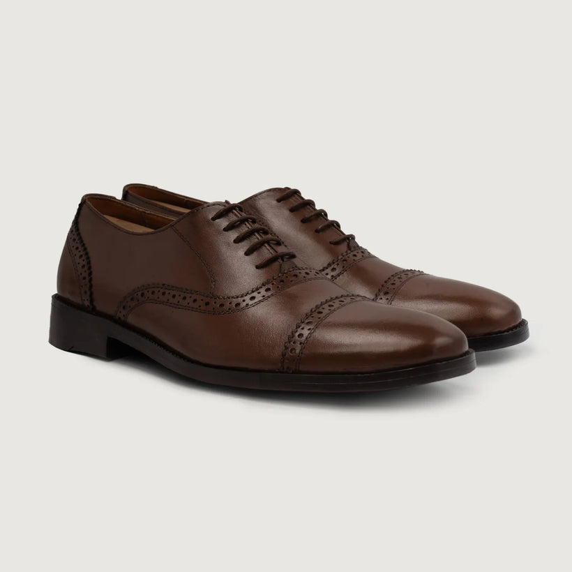 Greyson Brogues Oxford Barna Bőrcipők Férfi