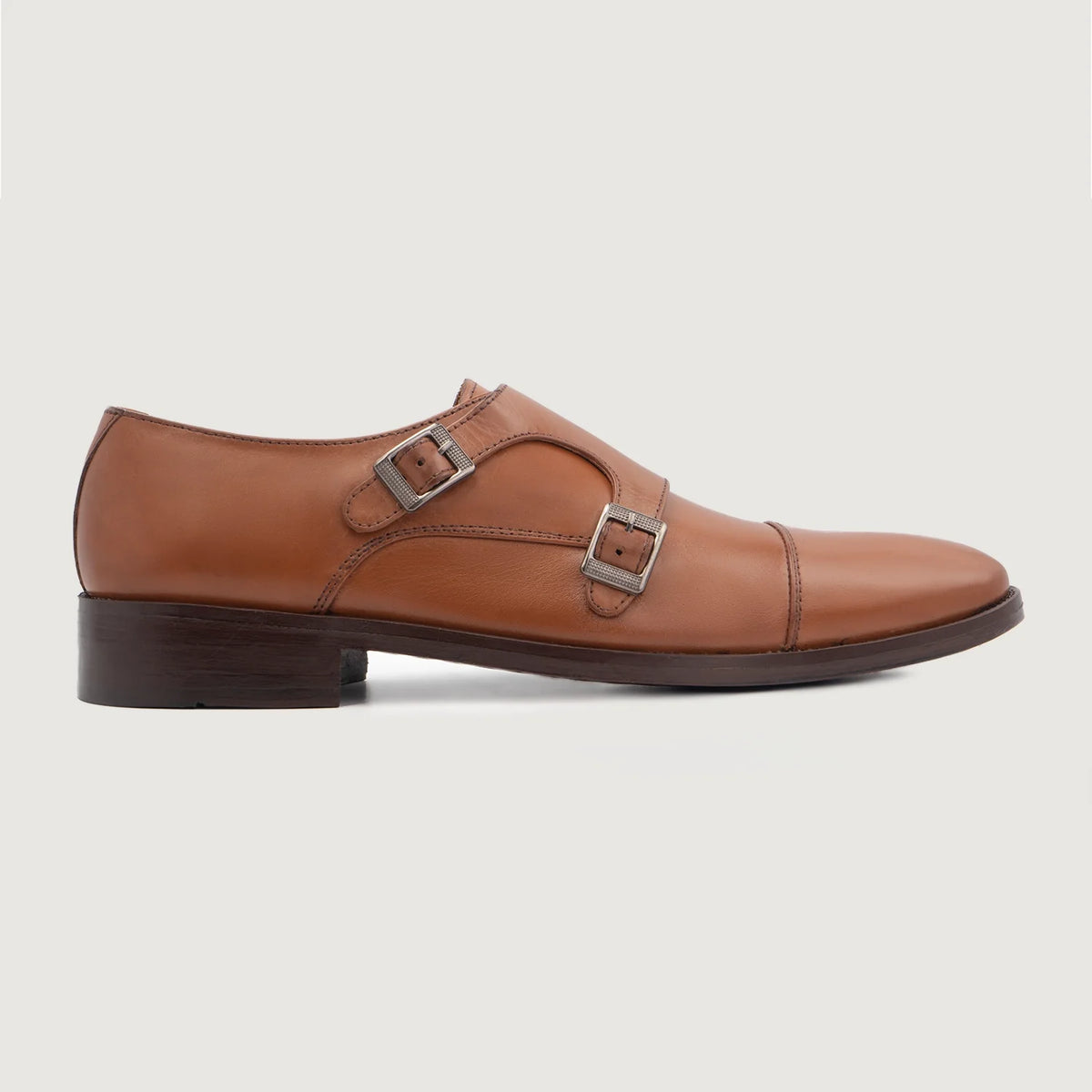 Tan Full-Grain leather Shoes - Goodyear varrott talpszerkezet és orr-részlet
