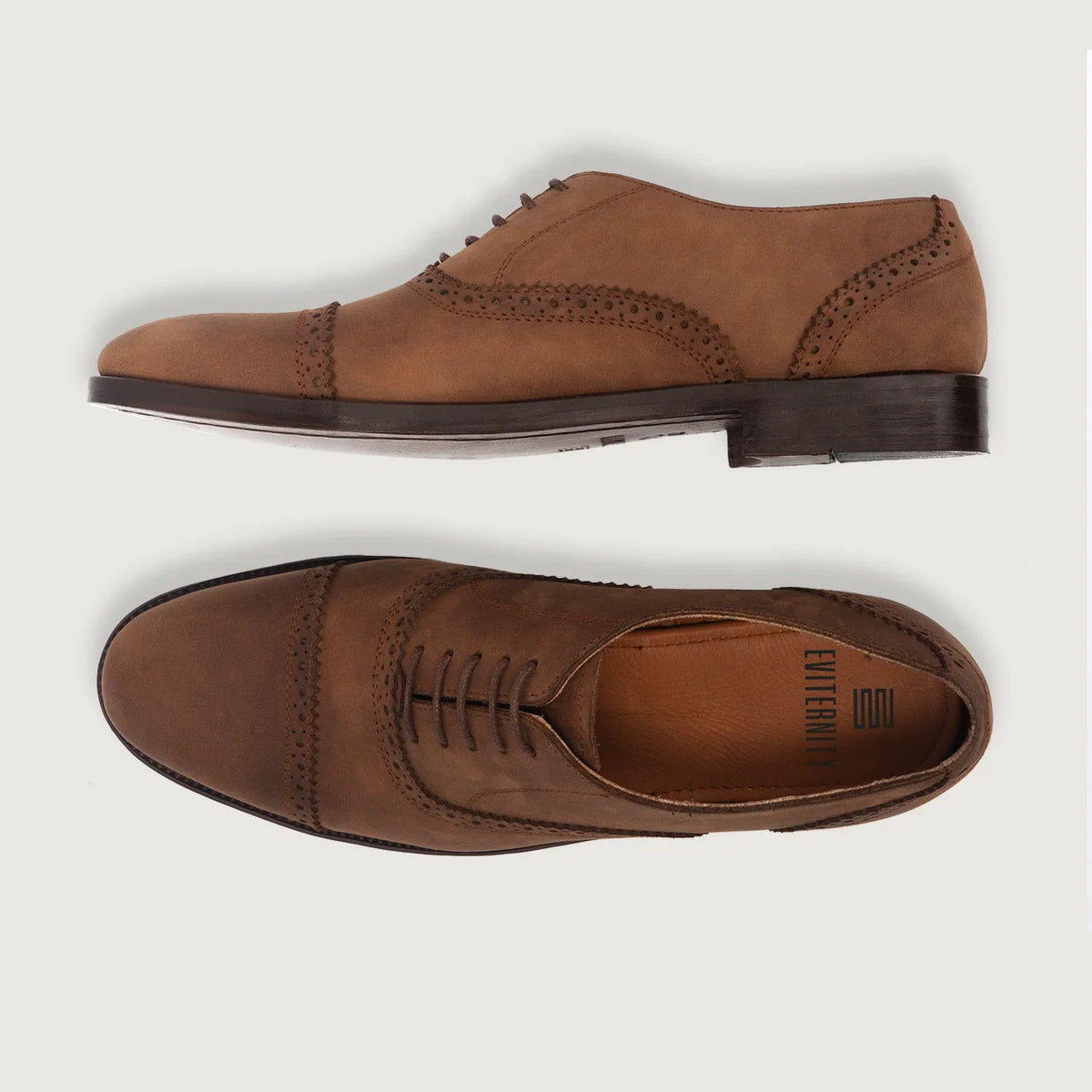 Greyson Brogues Oxford Oil Pull-up Barna Bőrcipők Férfi - Megerősített sarokkéreg és dupla precíziós varrás