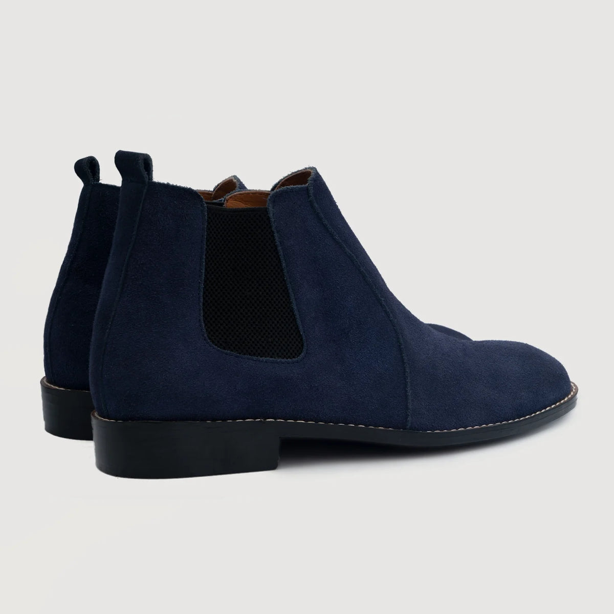 Clarkson Chelsea Midnight Kék Suede Bőrbakancsok Férfi For Men - Megerősített sarokkéreg és dupla precíziós varrás