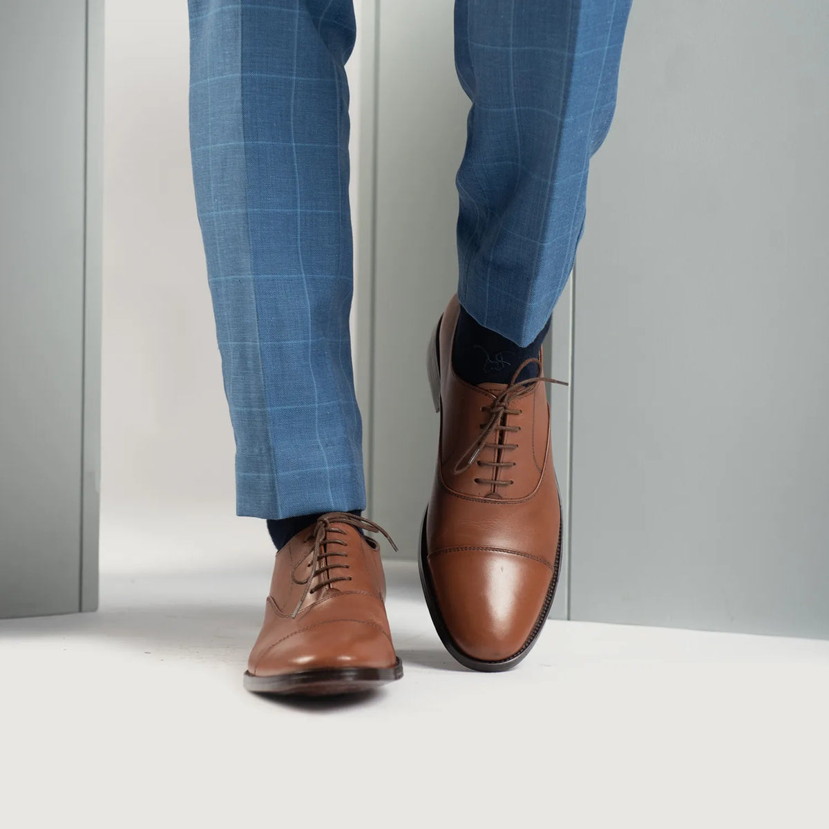 Orlaven Professor Oxford Világosbarna Bőrcipők Férfi footwear image 9