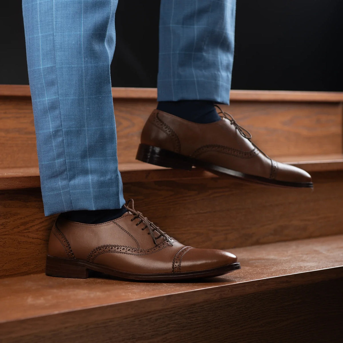Orlaven Greyson Brogues Oxford Barna Bőrcipők Férfi footwear image 9