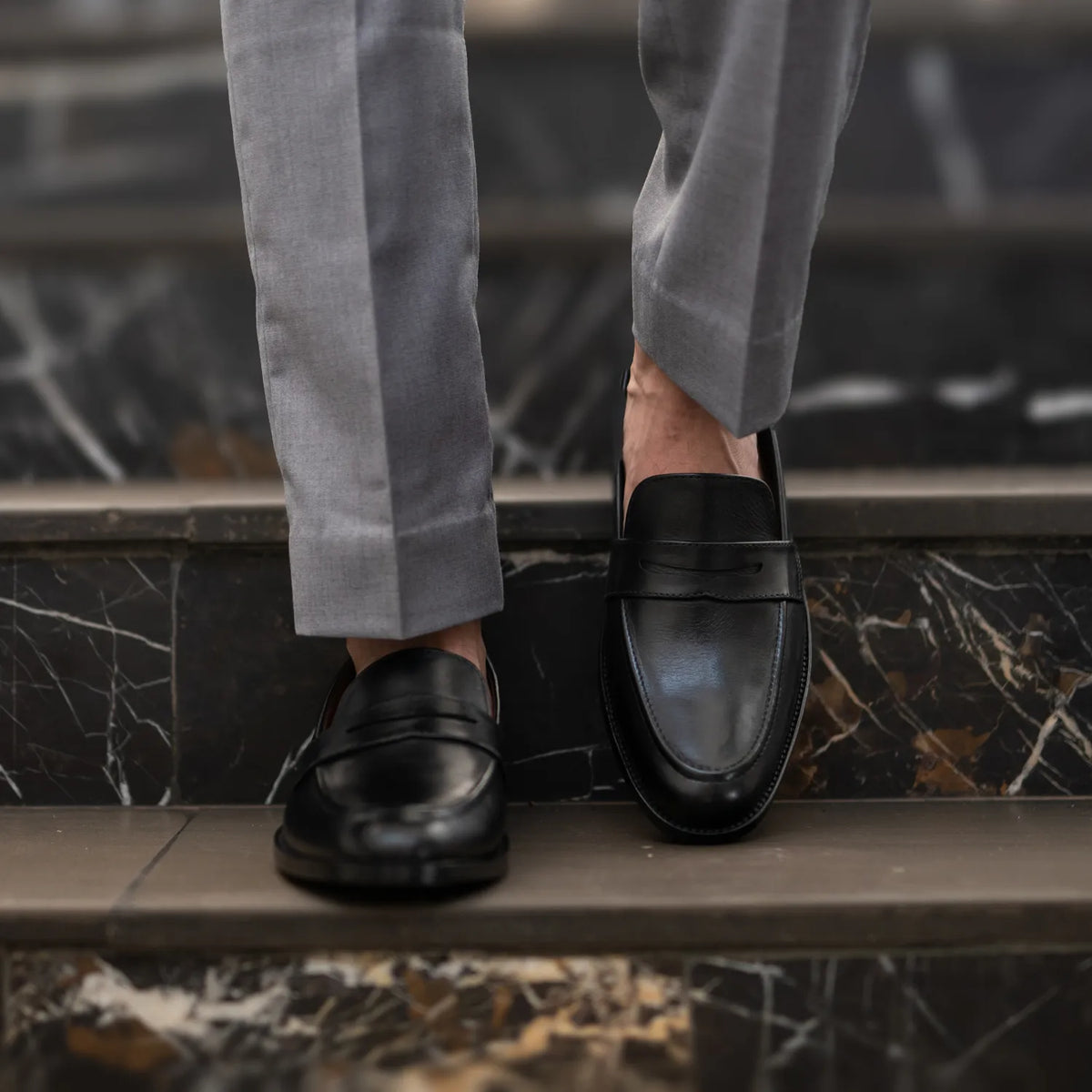 Orlaven Baxton Fekete Bőr mokaszin Férfi footwear image 9