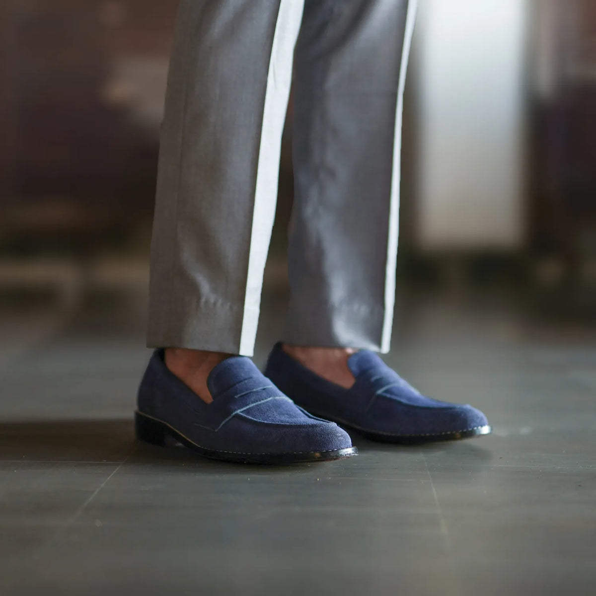 Orlaven Baxton Kék Suede Bőr mokaszin Férfi footwear image 9