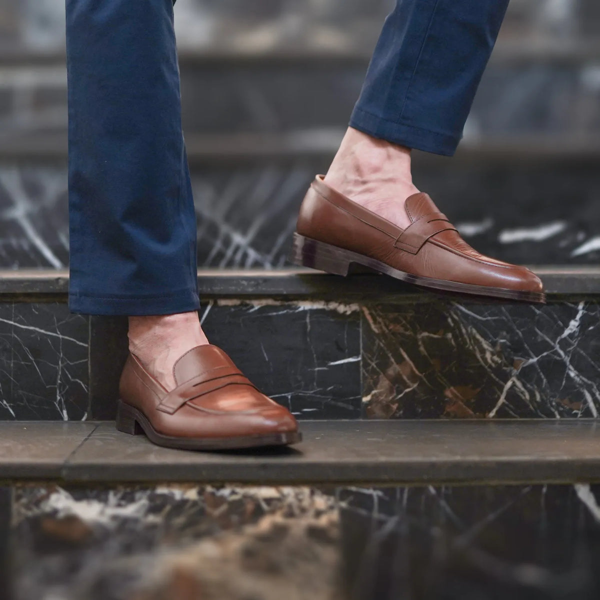 Orlaven Baxton Barna Bőr mokaszin Férfi footwear image 9