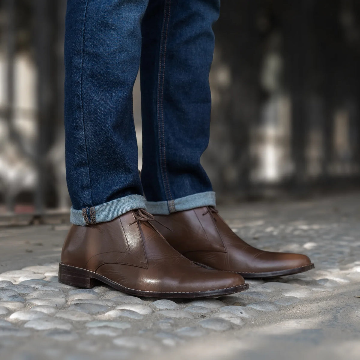 Orlaven Corry Chukka Barna Bőrbakancsok Férfi footwear image 9