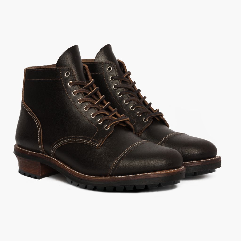 Vanguard Waxed Cacao Bőrbakancsok Férfi For Men in Classic Full-Grain Leather - Oldalnézet | Online vásárlás