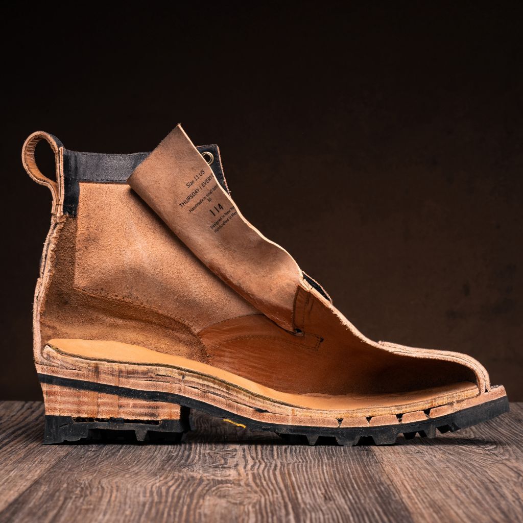 High-Traction Rubber Outsole & Lug Tread Pattern on Challenger Sesame Double Shot Bőrbakancsok Férfi