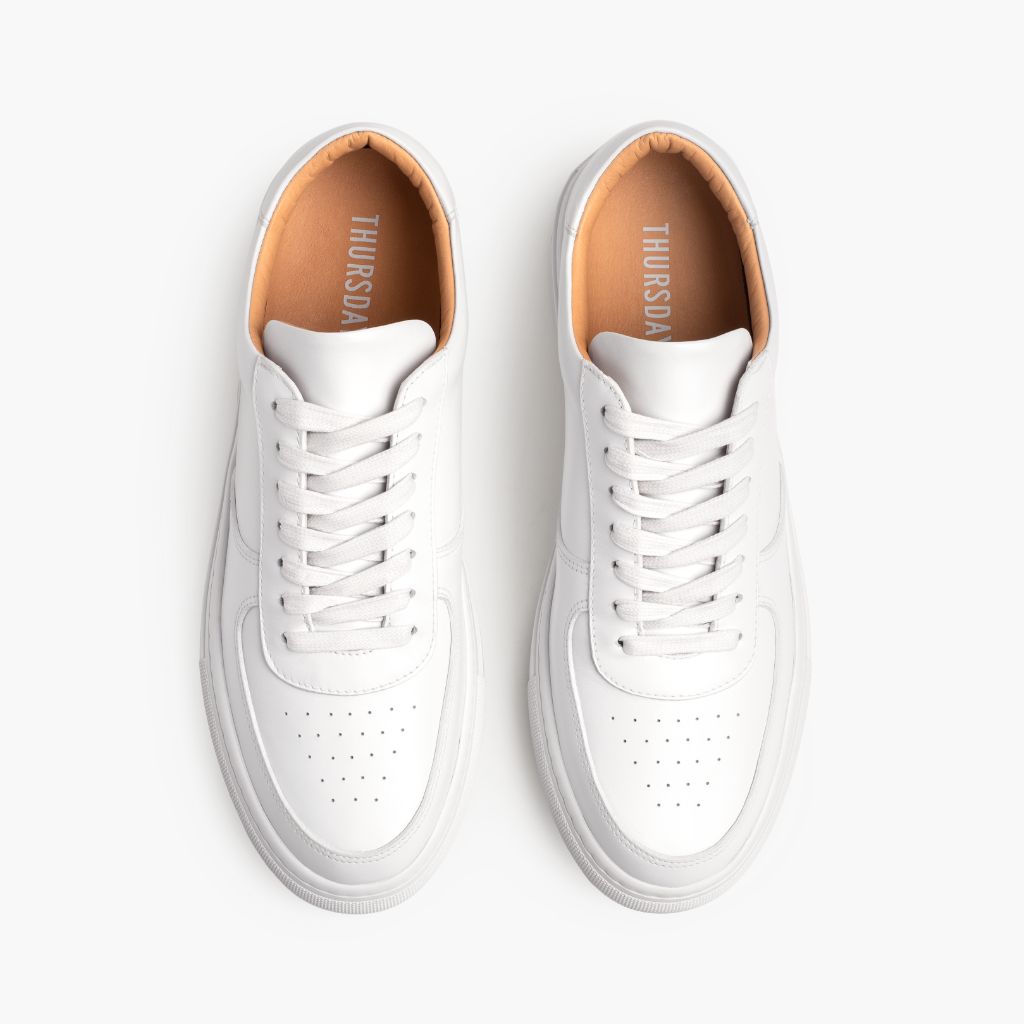 Court Toffee x Off-White Leather Sneakers - Megerősített sarokkéreg és dupla precíziós varrás