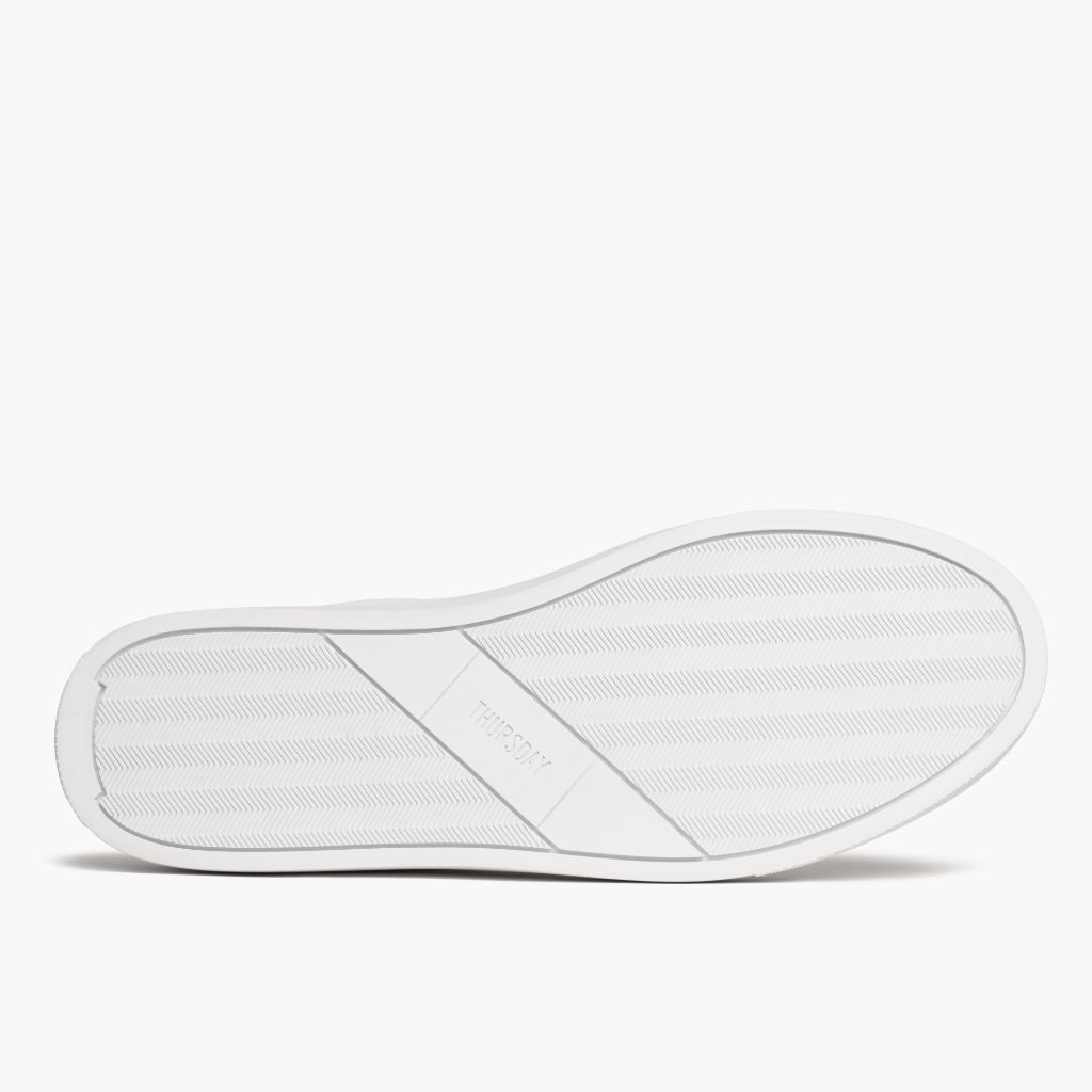 High-Traction Rubber Outsole & Lug Tread Pattern on Court White Bőr sneakerek Férfi