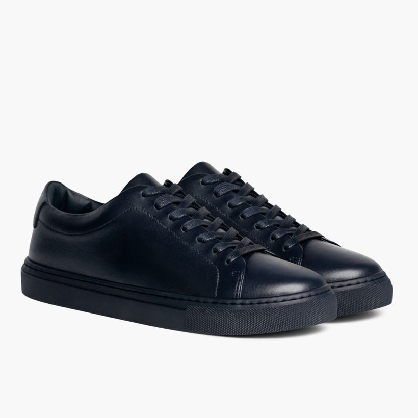 Encore Navy Leather Sneakers férfi