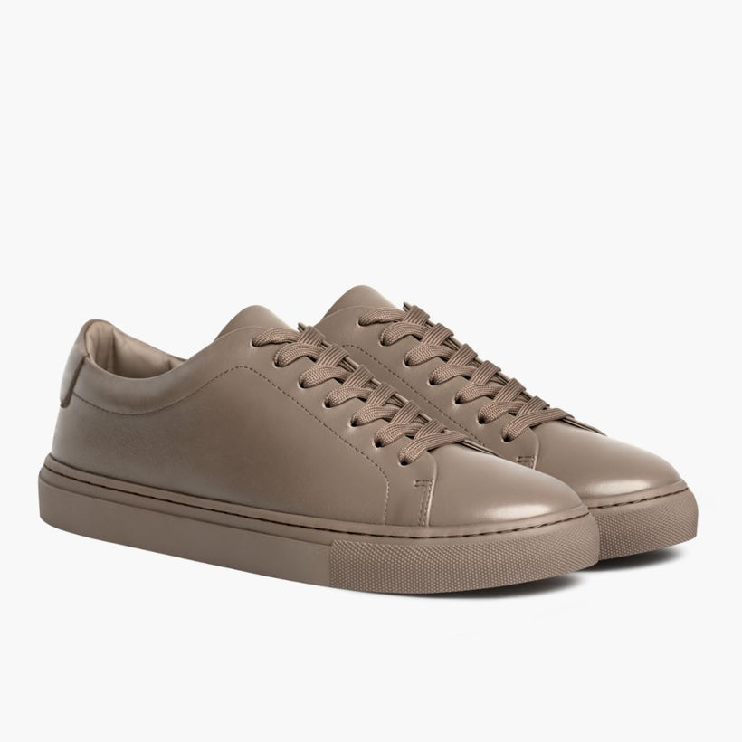 Encore Taupe Leather Sneakers női