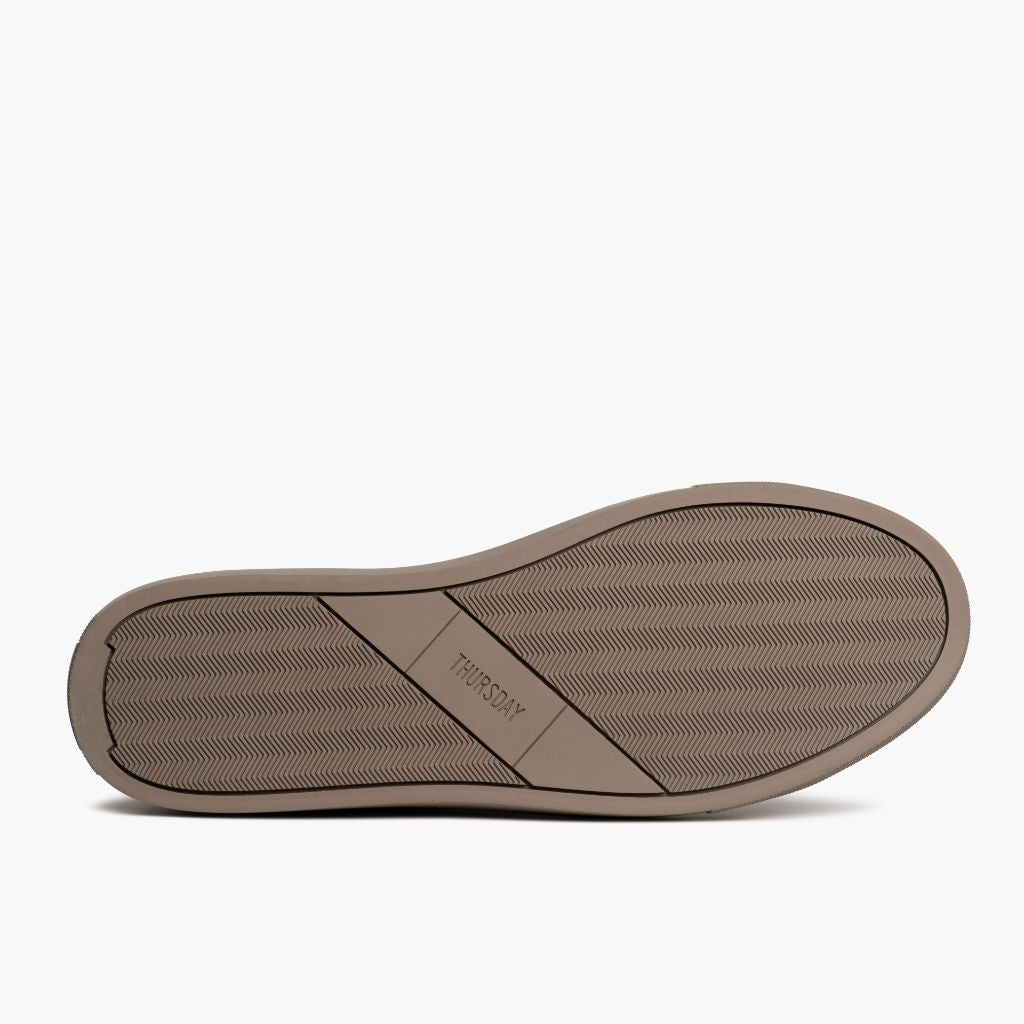 High-Traction Rubber Outsole & Lug Tread Pattern on Encore Taupe Bőr sneakerek Férfi