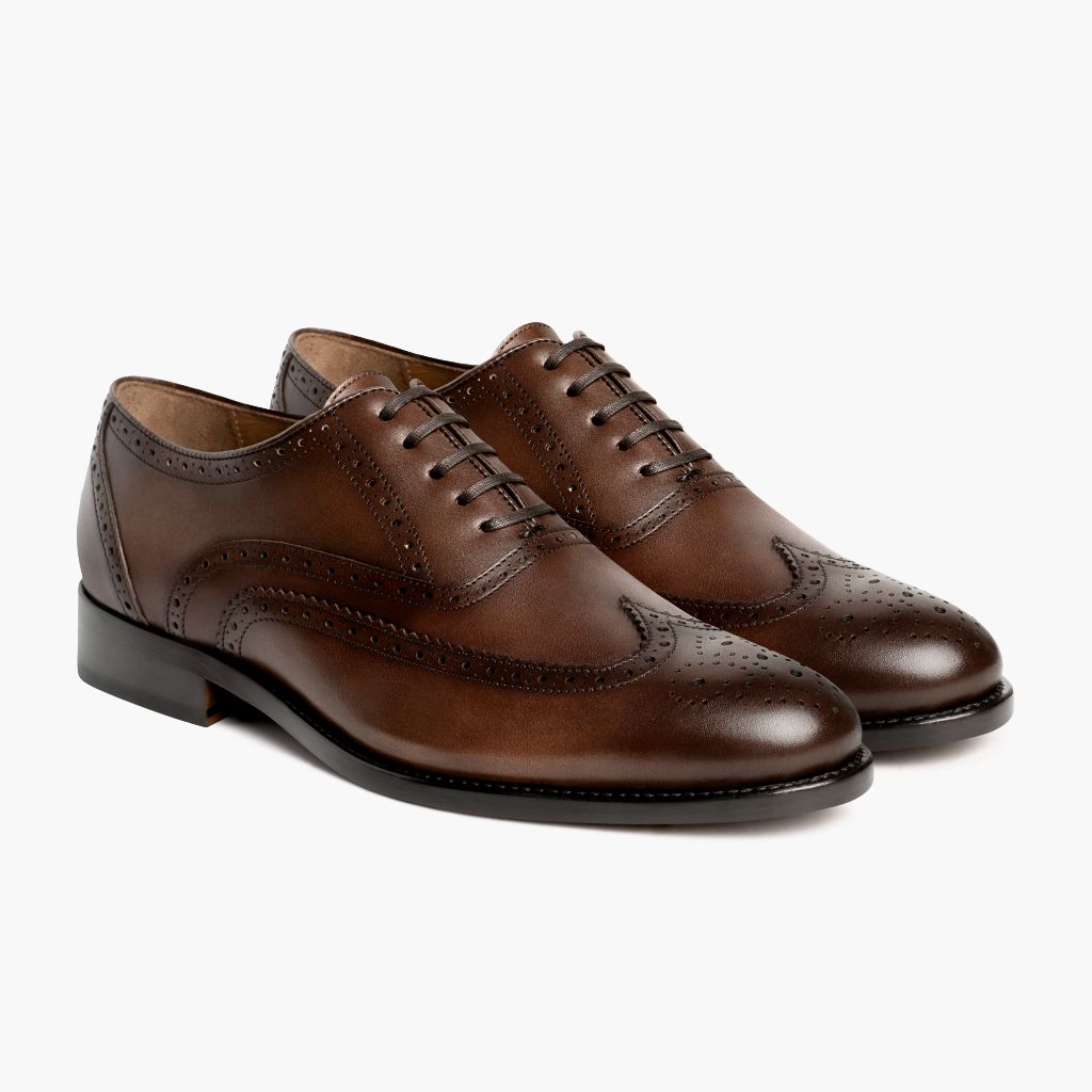 Aviator Cinnamon Bőrcipők Férfi in Classic Full-Grain Leather - Elölnézet & testre szabott sziluett | Online vásárlás