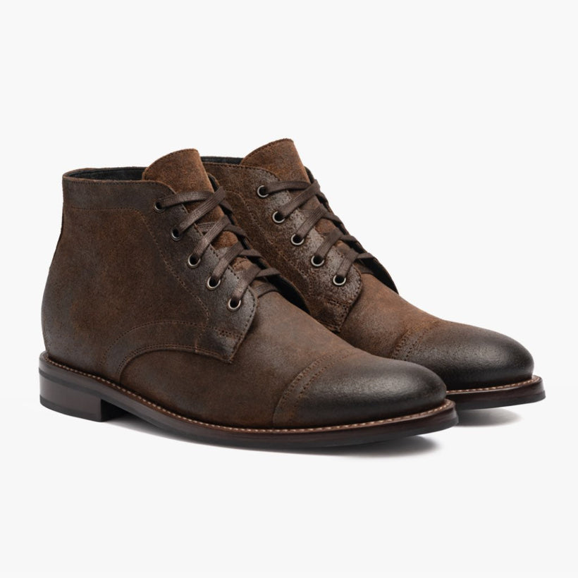 Cadet Mocha Leather Boots férfi