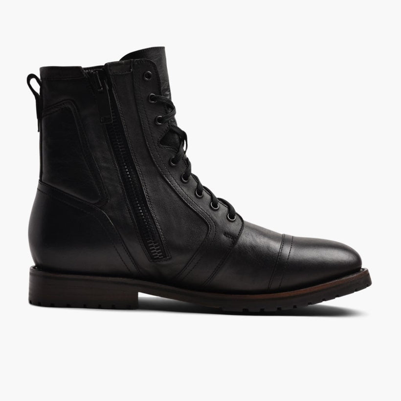 Casa Moto Fekete Leather Boots férfi
