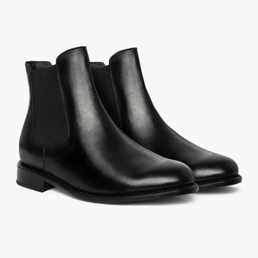 Cavalier Fekete Leather Boots férfi