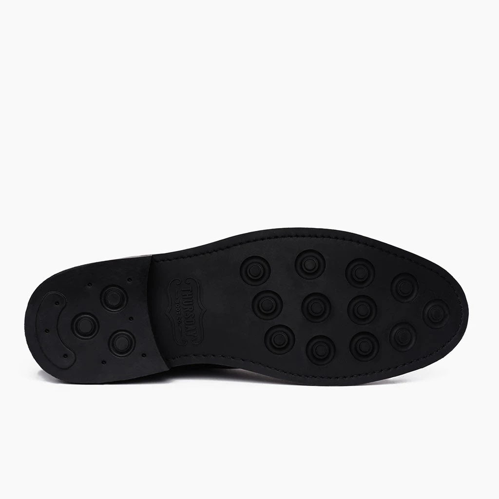 High-Traction Rubber Outsole & Lug Tread Pattern on Duke Chocolate Suede Bőrbakancsok Férfi