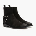 Harness Fekete Suede Bőrbakancsok Férfi