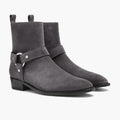 Harness Grey Suede Bőrbakancsok Férfi