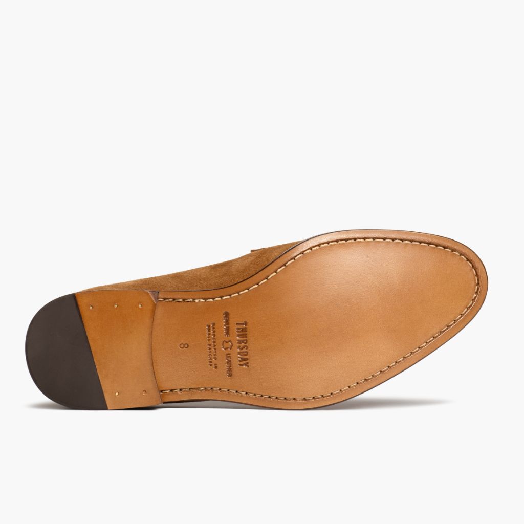 High-Traction Rubber Outsole & Lug Tread Pattern on Lincoln Cider Bőr mokaszin Férfi