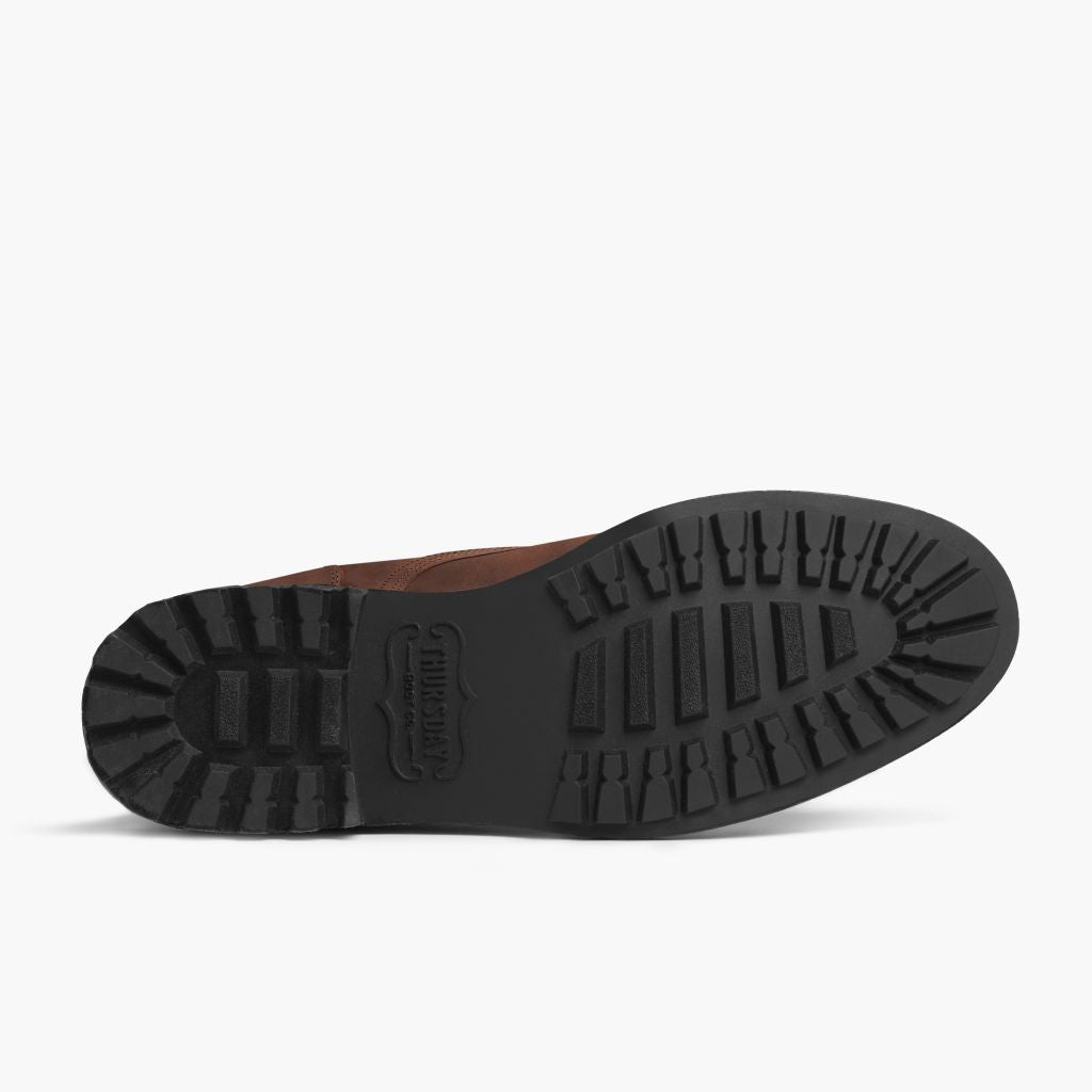 High-Traction Rubber Outsole & Lug Tread Pattern on Logger Arizona Adobe Bőrbakancsok Férfi