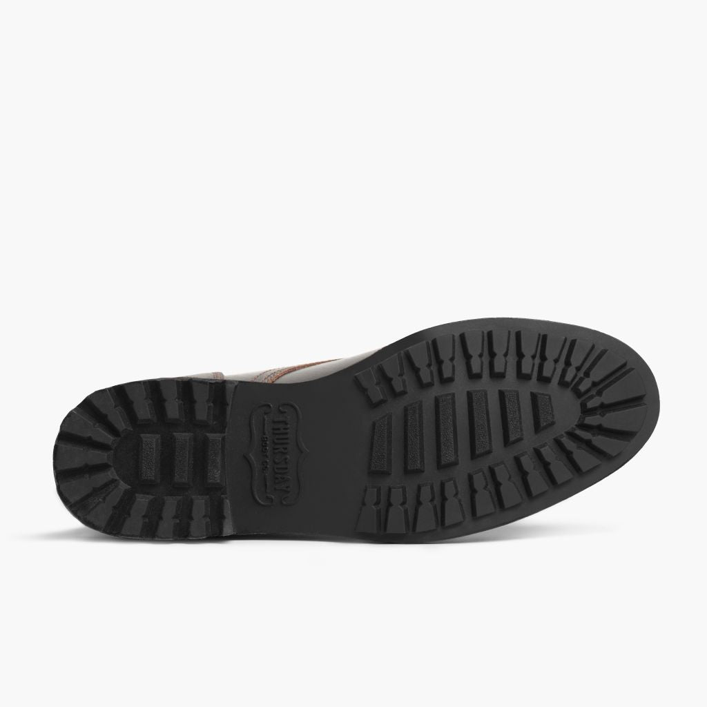 High-Traction Rubber Outsole & Lug Tread Pattern on Logger Waxed Cacao Bőrbakancsok Férfi