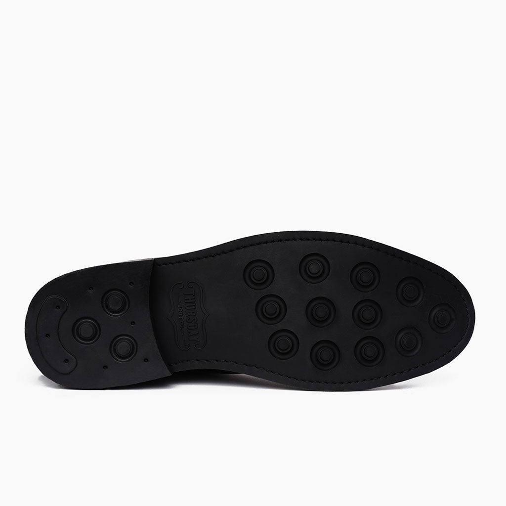 High-Traction Rubber Outsole & Lug Tread Pattern on President Mocha Bőrbakancsok Férfi For Men