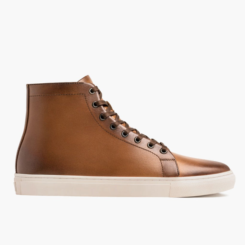 Premier High Top Toffee Leather Sneakers férfi
