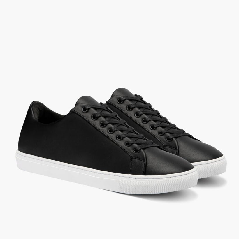 Premier Low Top Fekete Leather Sneakers férfi