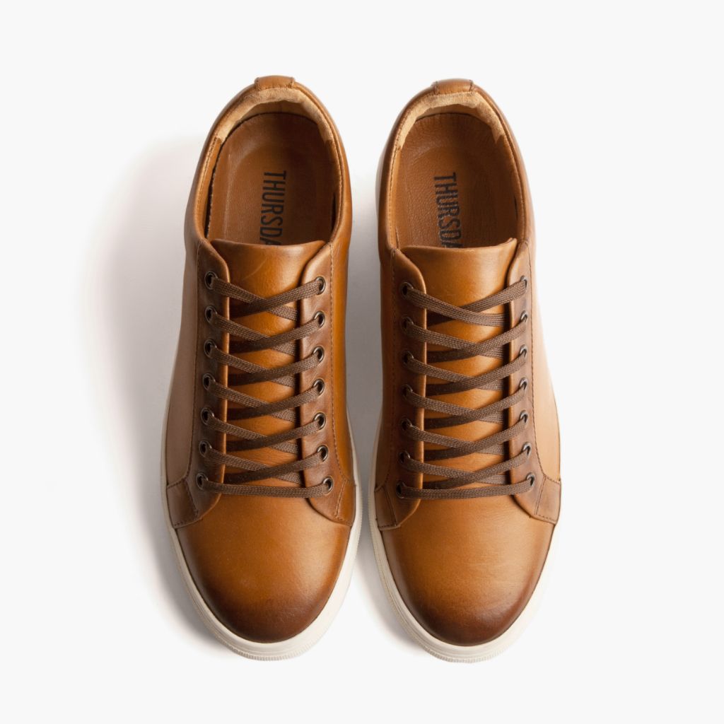 Premier Low Top Toffee Bőr sneakerek Férfi For Men - Megerősített sarokkéreg és dupla precíziós varrás
