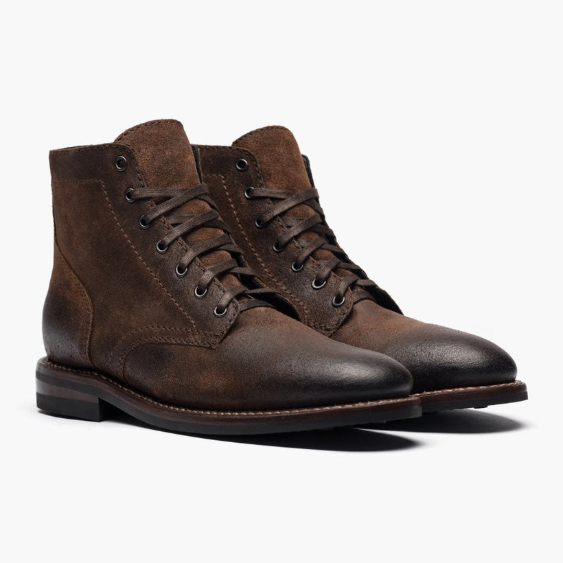 President Mocha Leather Boots férfi