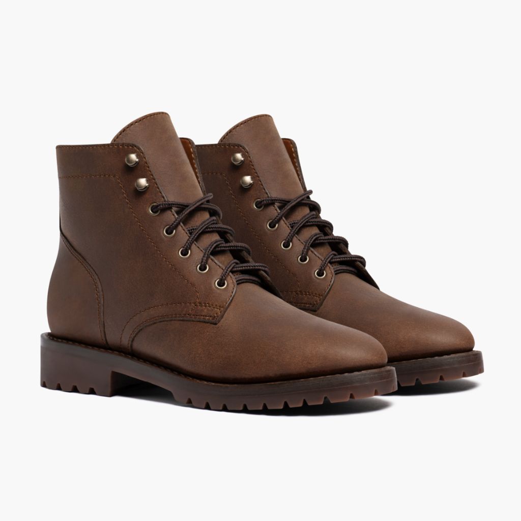 President StormKing® Desert Barna Bőrbakancsok Férfi For Men in Brown Full-Grain Leather - Oldalnézet | Online vásárlás