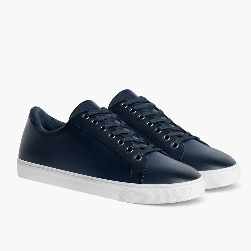 Premier Low Top Deep Blue Leather Sneakers férfi