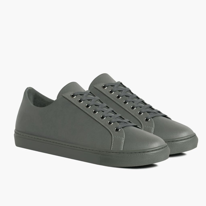 Premier Low Top Grey Leather Sneakers férfi