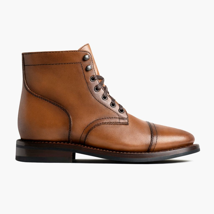 Captain Toffee Leather Boots férfi