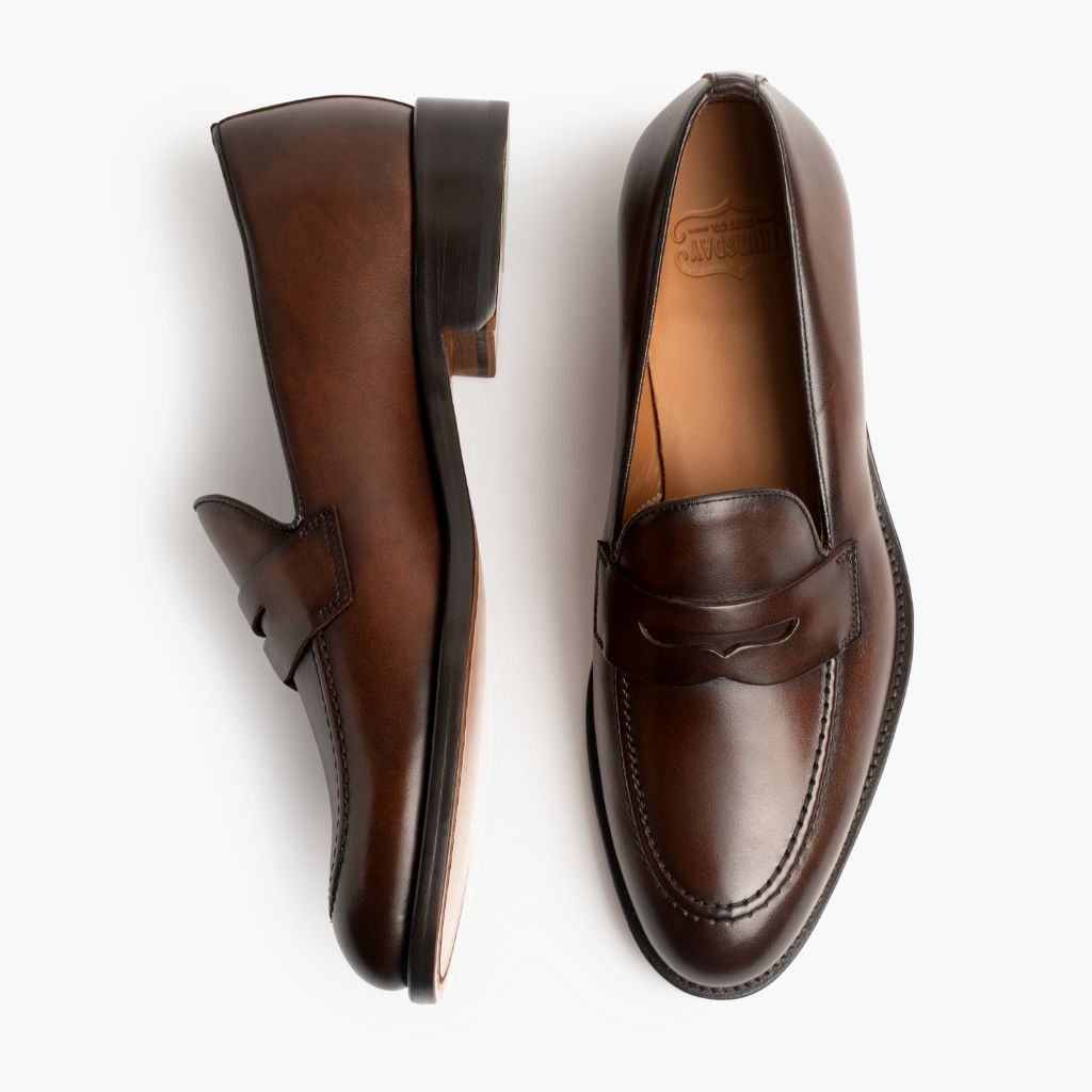 Lincoln Rich Mahogany Bőr sneakerek Férfi - Megerősített sarokkéreg és dupla precíziós varrás