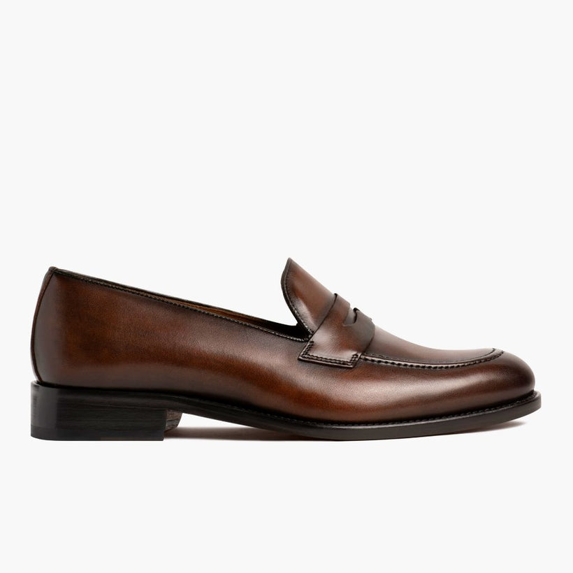 Lincoln Rich Mahogany Leather Sneakers férfi