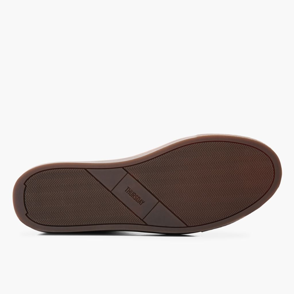 High-Traction Rubber Outsole & Lug Tread Pattern on Premier Low Top Natural Bőr sneakerek Férfi For Men