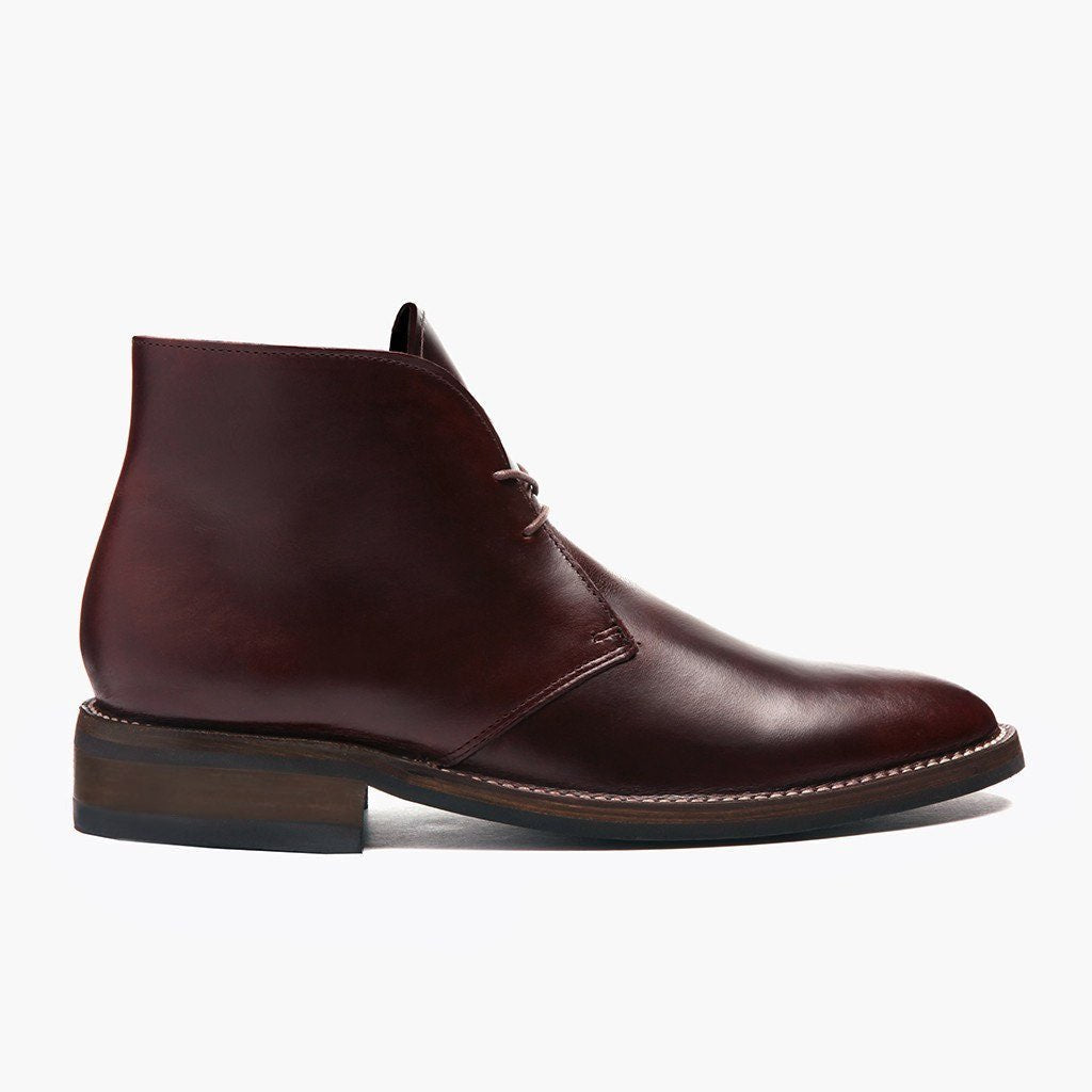 Brown Full-Grain leather Boots - Goodyear varrott talpszerkezet és orr-részlet