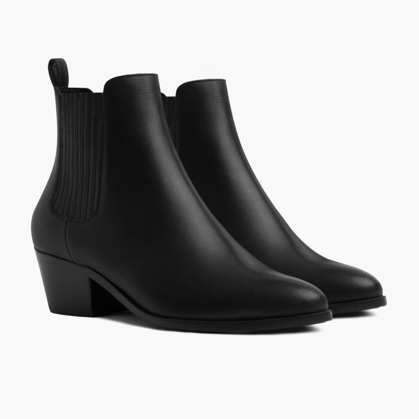 Dreamer Bootie Fekete Bőrbakancsok Női