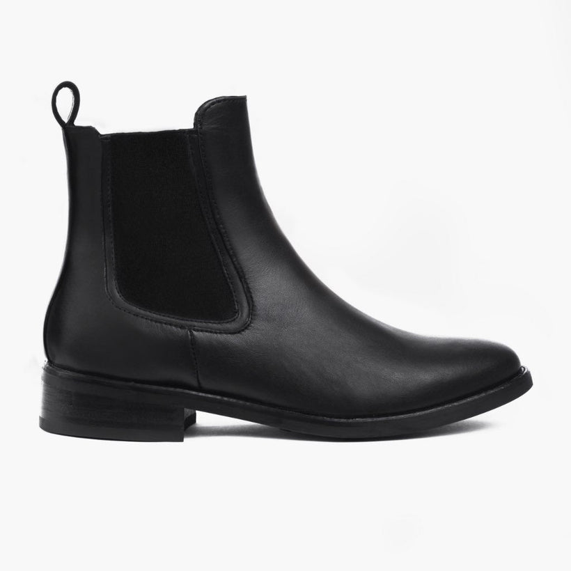 Duchess Fekete Leather Boots női