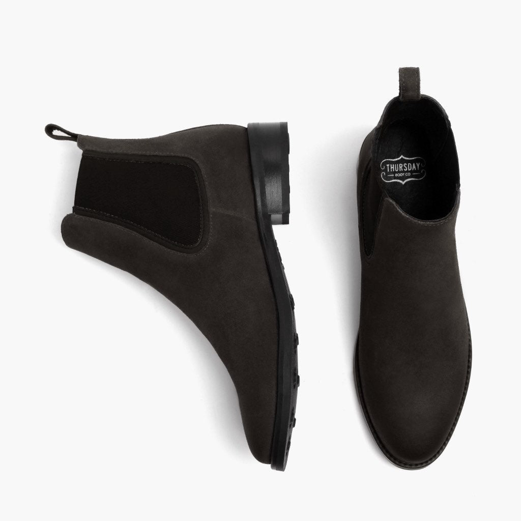 High-Traction Rubber Outsole & Lug Tread Pattern on Duchess Shadow Grey Bőrbakancsok Női