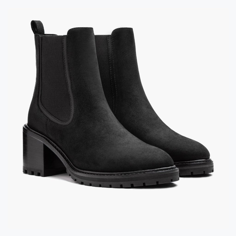 Knockout Fekete Matte Leather Boots női