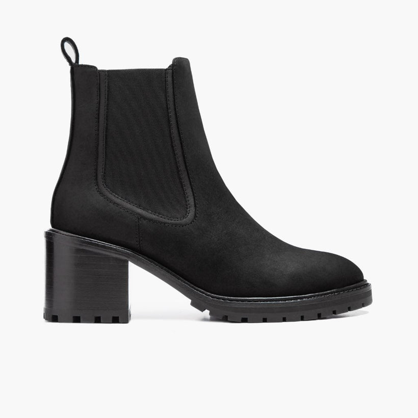 Knockout Fekete Matte Leather Boots női