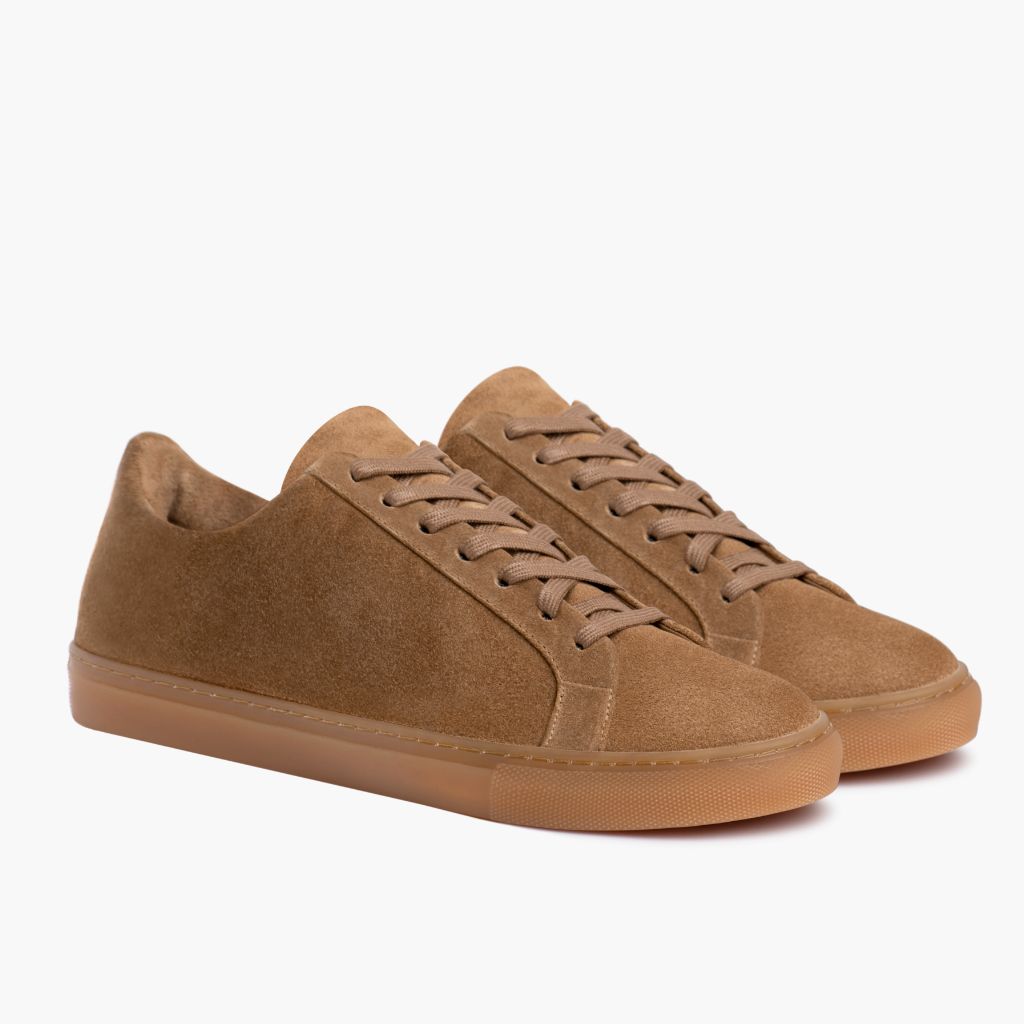Premier Low Top Camel Bőr sneakerek Női in Camel Full-Grain Leather - Oldalnézet | Online vásárlás