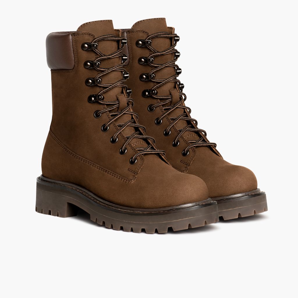 Tan Full-Grain leather Boots - Goodyear varrott talpszerkezet és orr-részlet